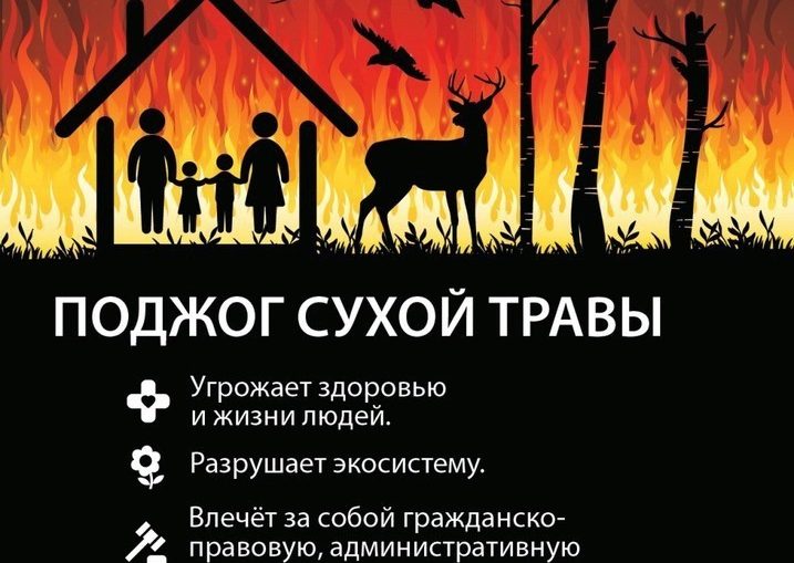 Администрация Ленинского сельского поселения напоминает о запрете пала сухой травы!.